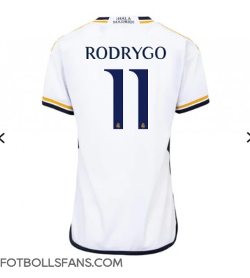 Real Madrid Rodrygo Goes #11 Replika Hemmatröja Damer 2023-24 Kortärmad